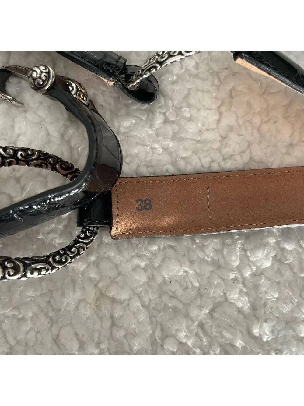 Stylish Black and Silver Women's Belt